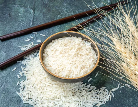 front-view-raw-rice-inside-plate